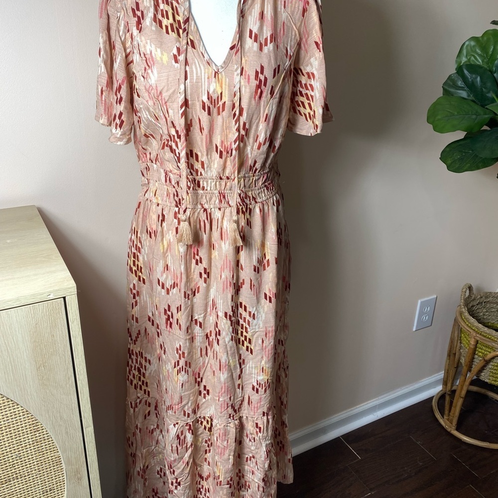 Knox Rose pink floral boho maxi dress size small NWT! - Picture 6 of 16